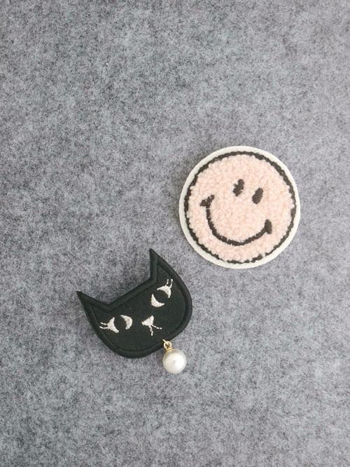 ブローチ(スマイル＆キャット)